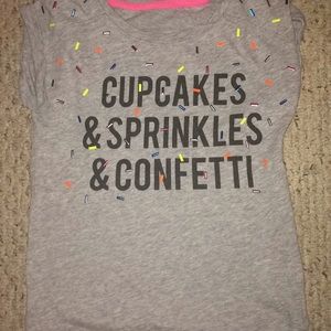 cute cupcakes and sprinkles and confetti tee